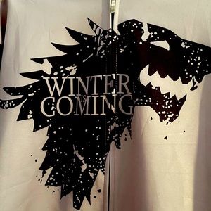 ❤️EXCELLENT CONDITION❤️Game of Thrones❤️🌺 zip up size large🌺lightweight